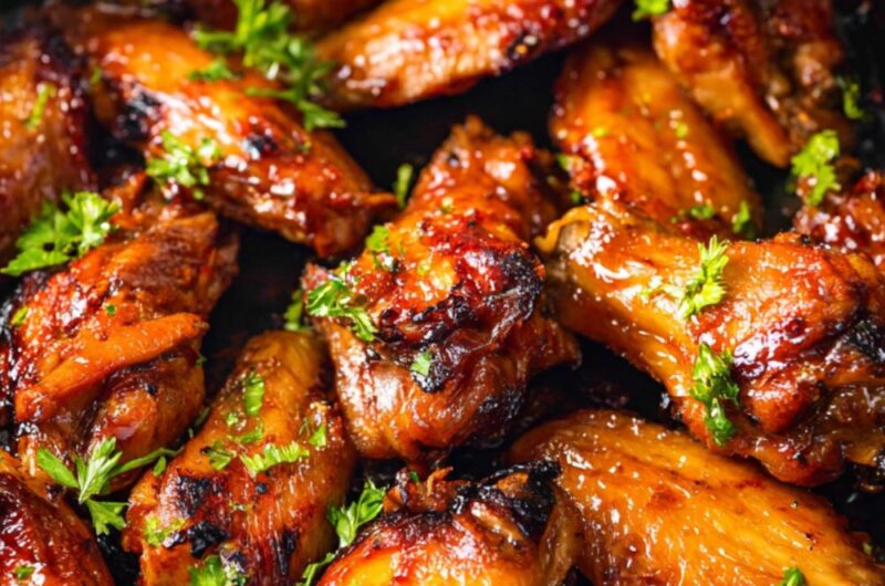 Crock Pot Honey Garlic Chicken Wings