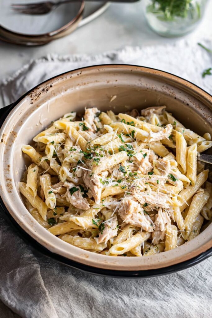Crock Pot Italian Chicken Pasta