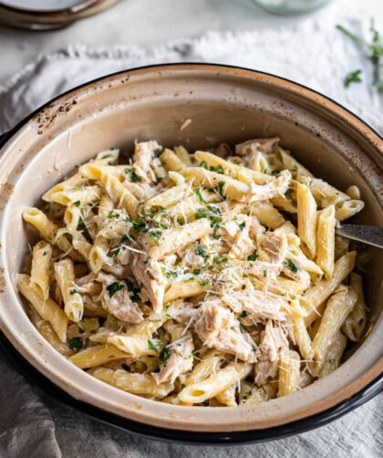 Crock Pot Italian Chicken Pasta