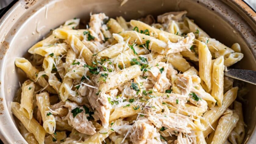 Crock Pot Italian Chicken Pasta
