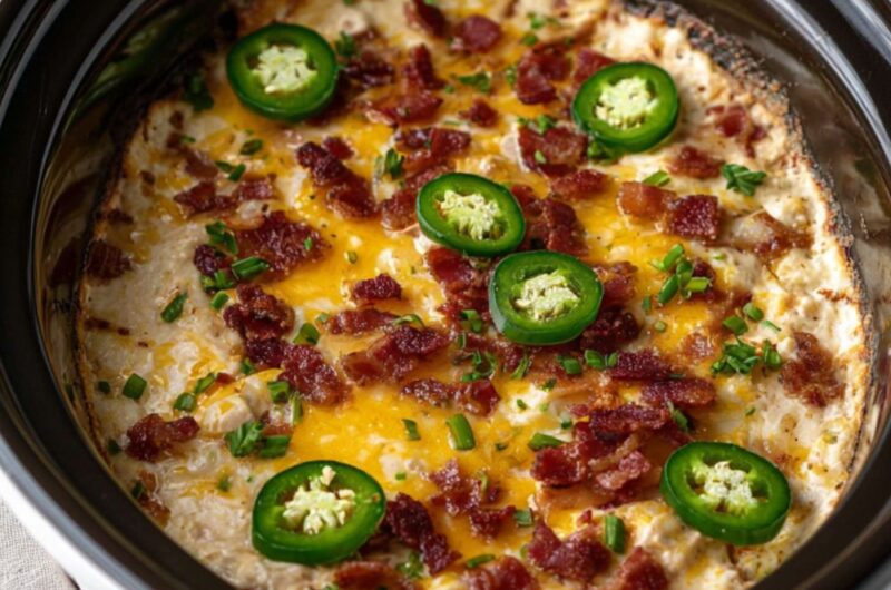 Crock Pot Jalapeno Popper Chicken