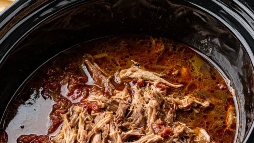 Crock Pot Pork Burritos