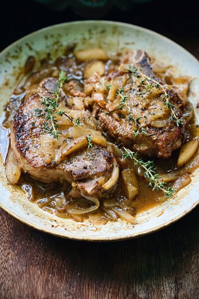 Crock Pot Pork Chops With Apples And Onions