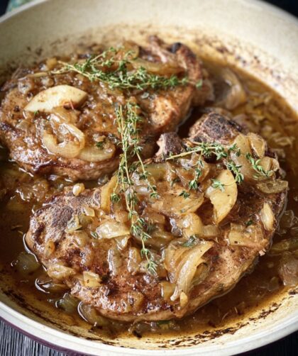 Crock Pot Pork Chops With Apples And Onions