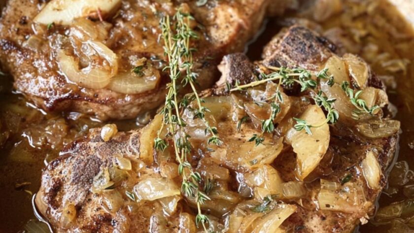 Crock Pot Pork Chops With Apples And Onions