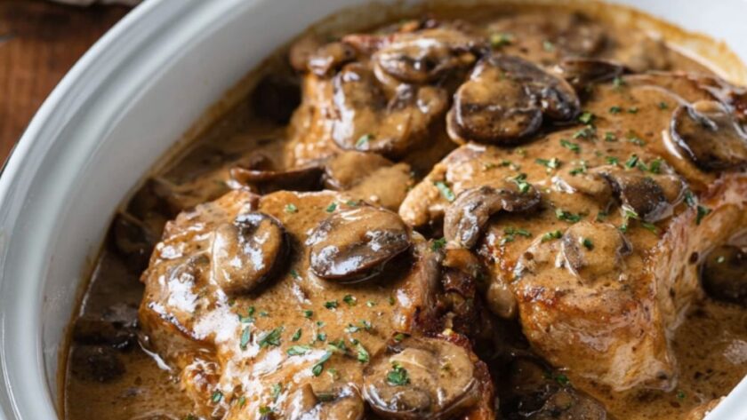 Crock Pot Pork Chops With Brown Gravy
