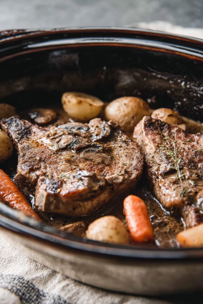 Crock Pot Pork Chops With Carrots And Potatoes