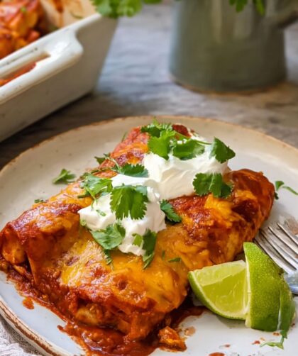Crock Pot Pork Enchiladas