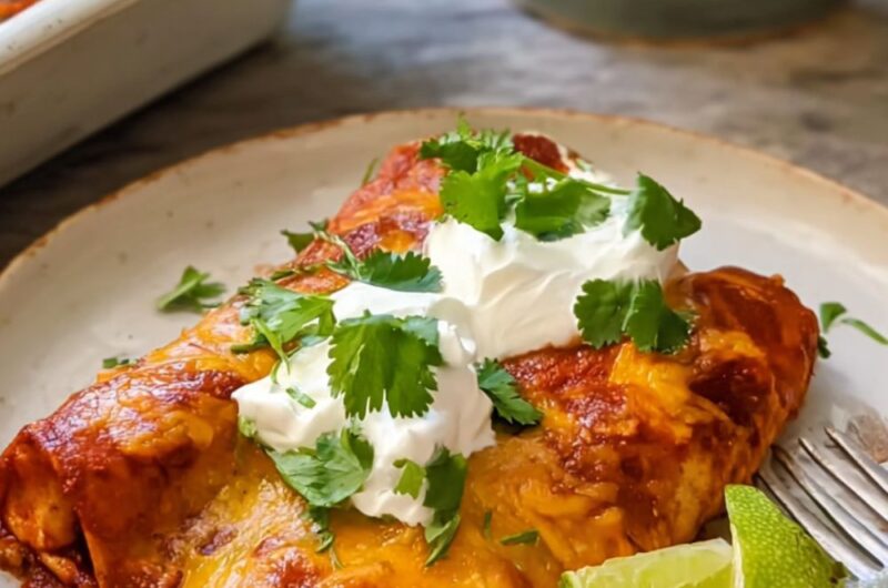 Crock Pot Pork Enchiladas
