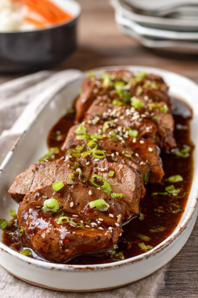 Crock Pot Pork Loin Teriyaki
