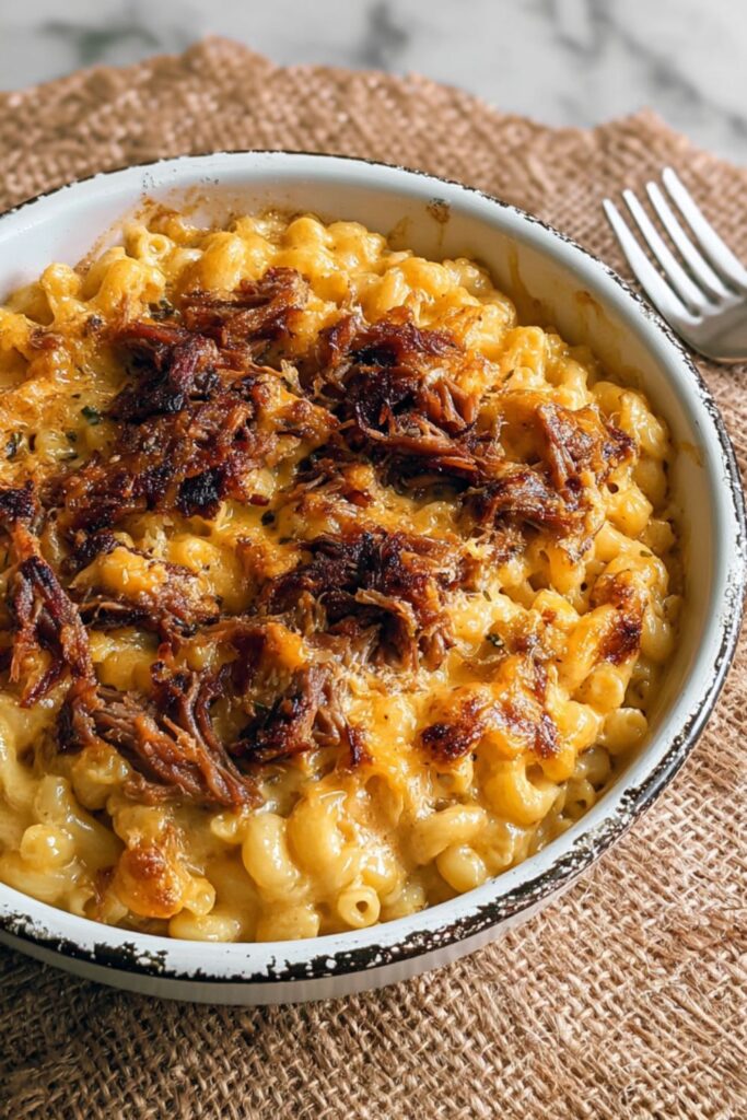 Crock Pot Pulled Pork And Mac And Cheese