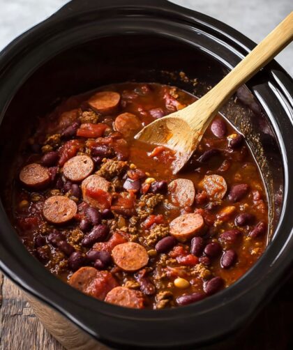 Crock Pot Sausage And Beef Chili