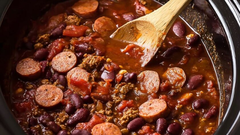 Crock Pot Sausage And Beef Chili