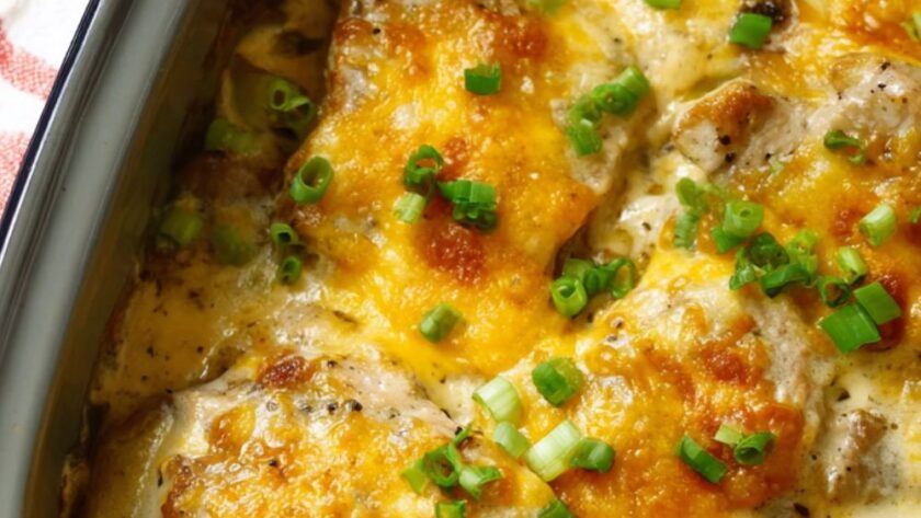 Crock Pot Scalloped Potatoes And Pork Chops