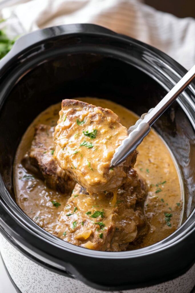 Crock Pot Smothered Pork Chops
