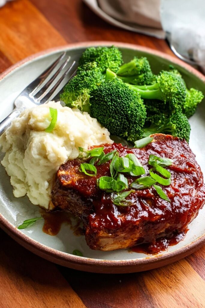 Crock Pot Sweet Baby Ray's BBQ Pork Chops