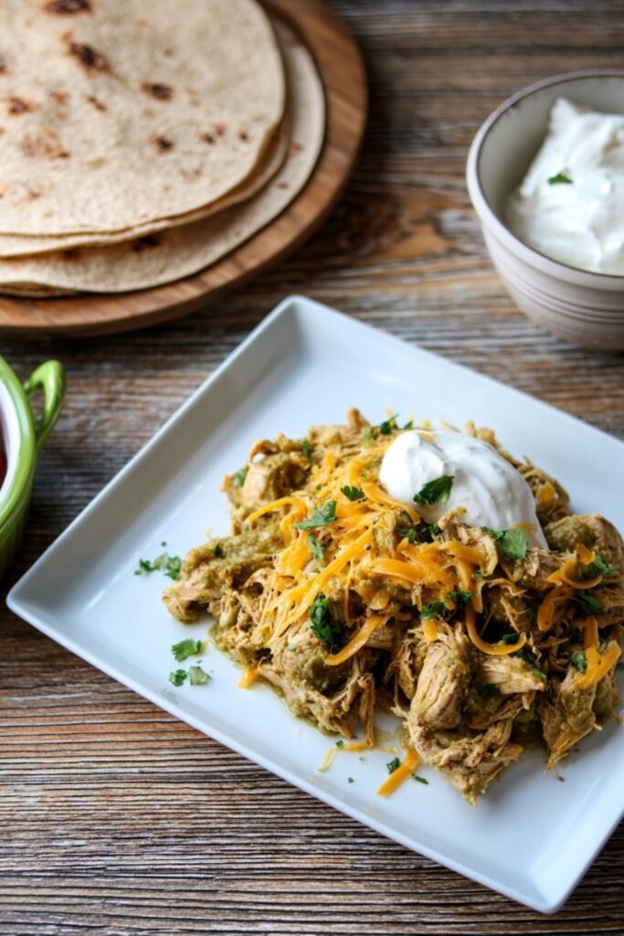Crock Pot Tomatillo Chicken