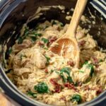 Crock Pot Tuscan Chicken Orzo