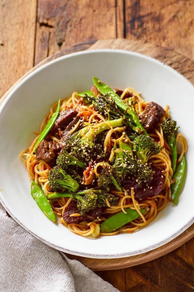 Crock Pot Beef Lo Mein