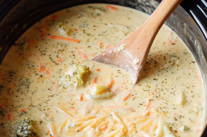 Crock Pot Broccoli Velveeta Soup