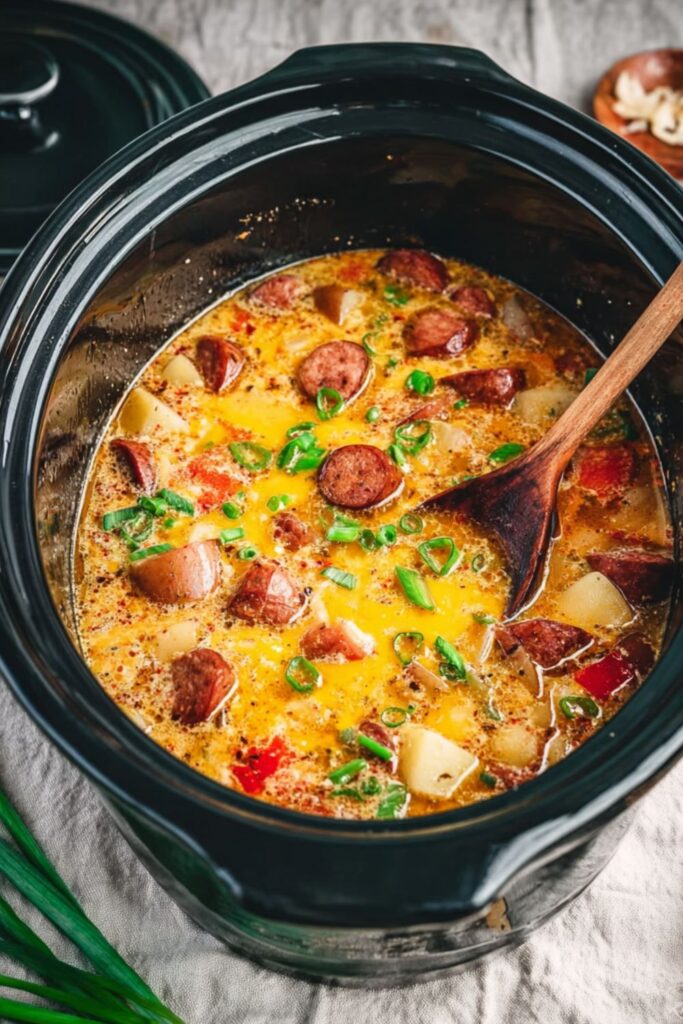 Crock Pot Cajun Potato Soup