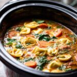 Crock Pot Cheese Tortellini Soup
