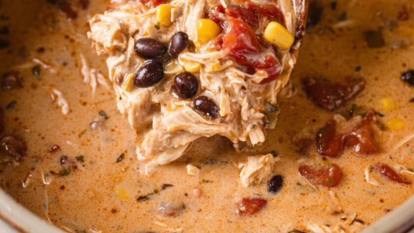 Crock Pot Creamy Enchilada Soup