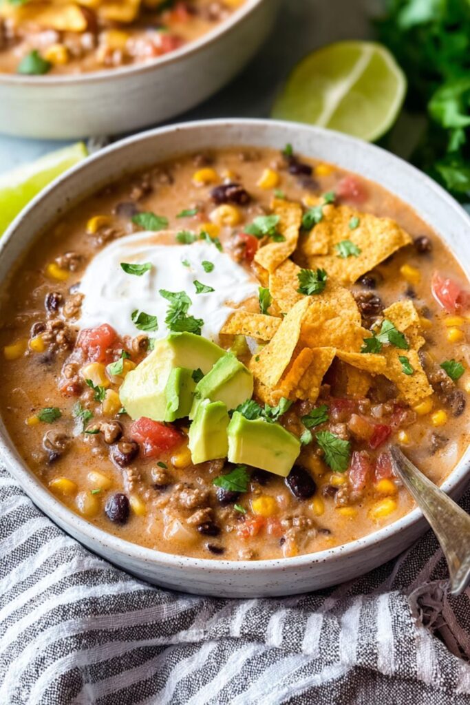Crock Pot Creamy Taco Soup