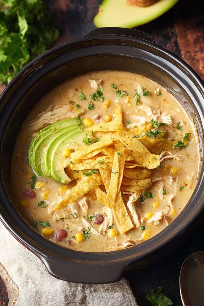 Crock Pot Creamy Tortilla Soup