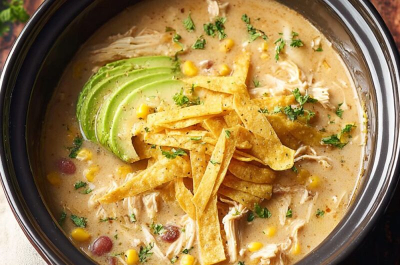 Crock Pot Creamy Tortilla Soup