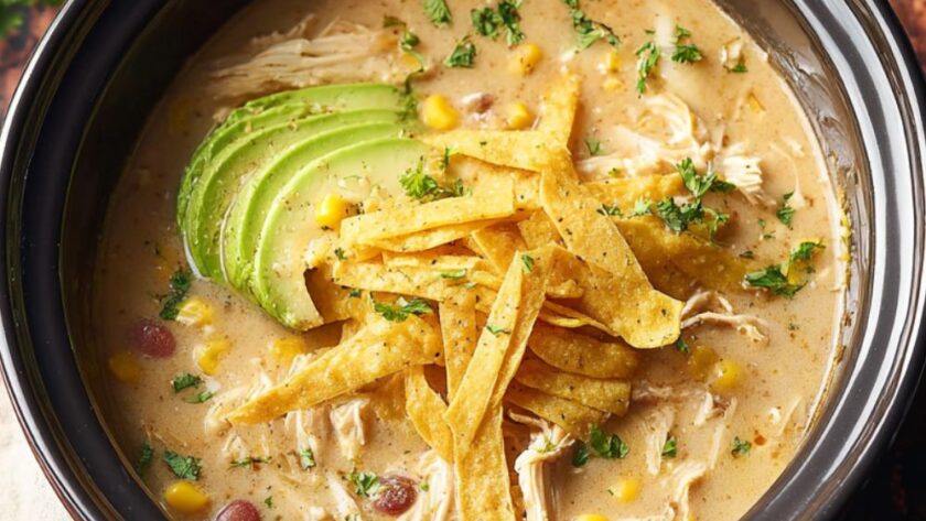 Crock Pot Creamy Tortilla Soup