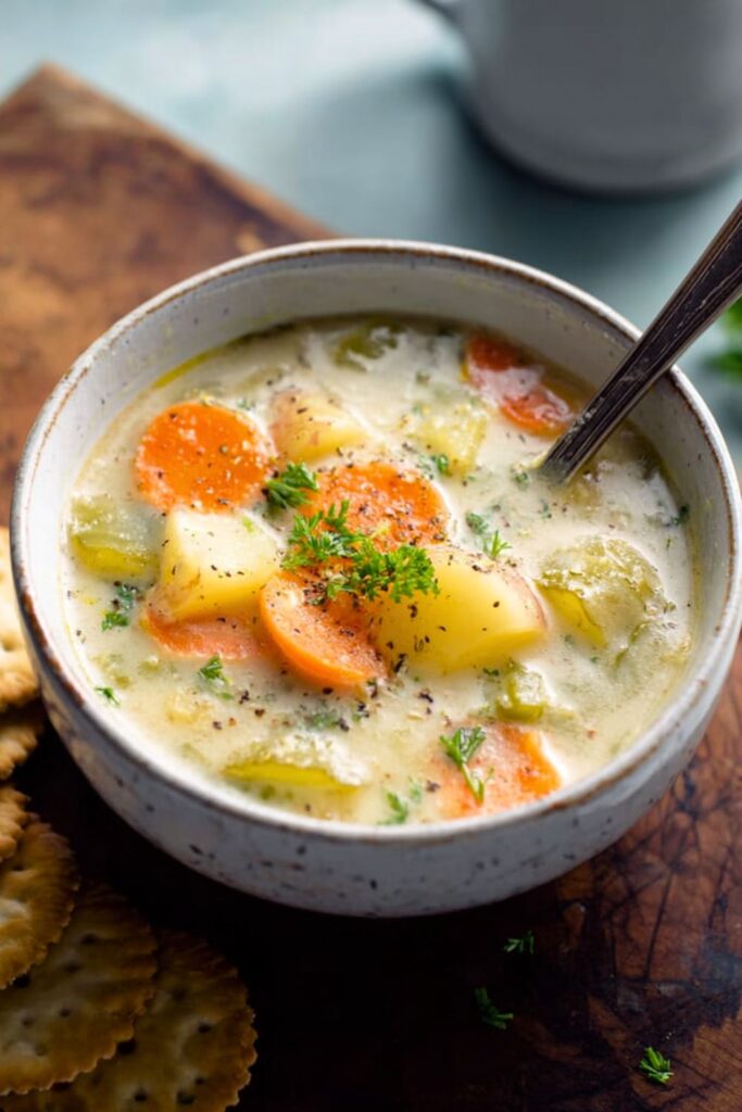 Crock Pot Dill Pickle Soup
