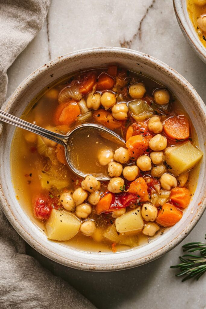 Crock Pot Garbanzo Soup