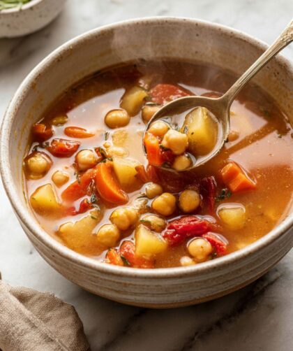 Crock Pot Garbanzo Soup