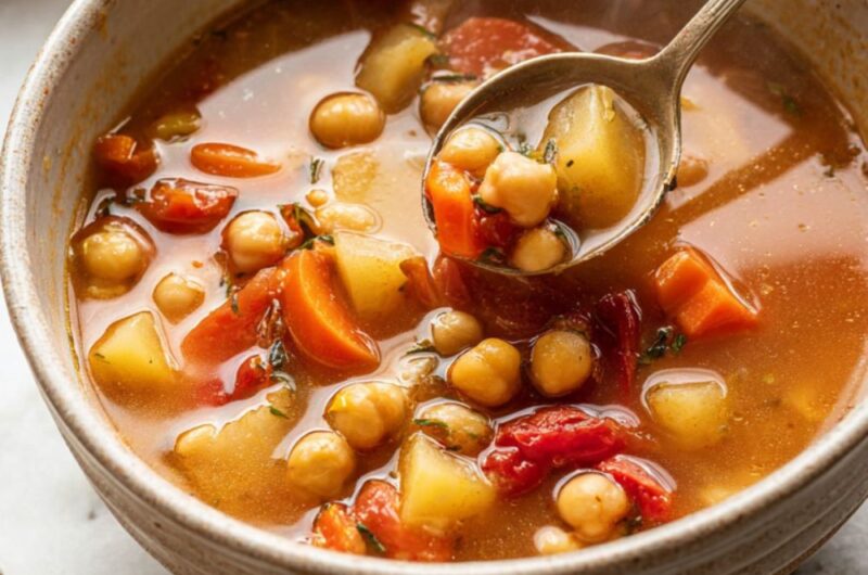 Crock Pot Garbanzo Soup