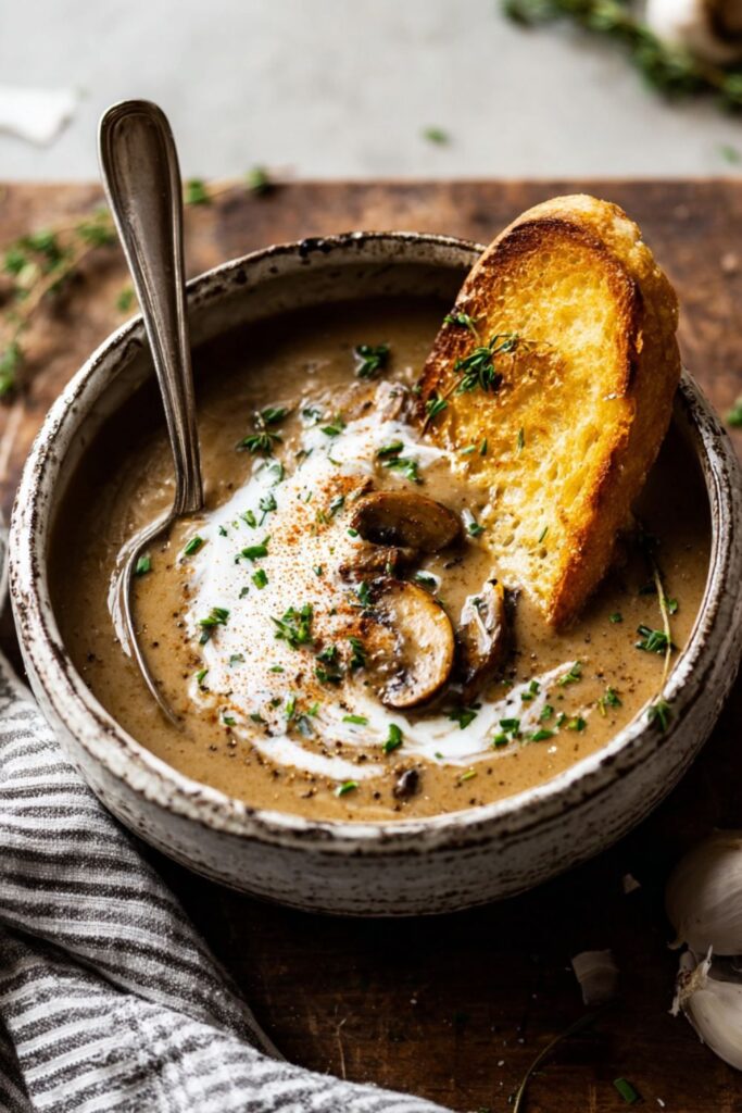 Crock Pot Hungarian Mushroom Soup