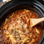 Crock Pot Lasagna Soup