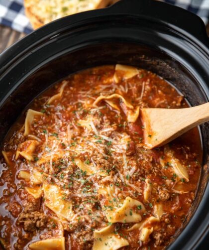 Crock Pot Lasagna Soup
