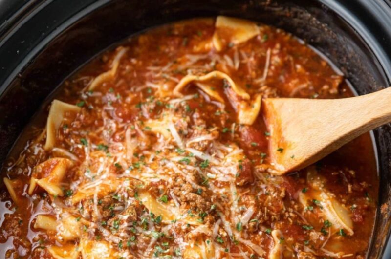 Crock Pot Lasagna Soup