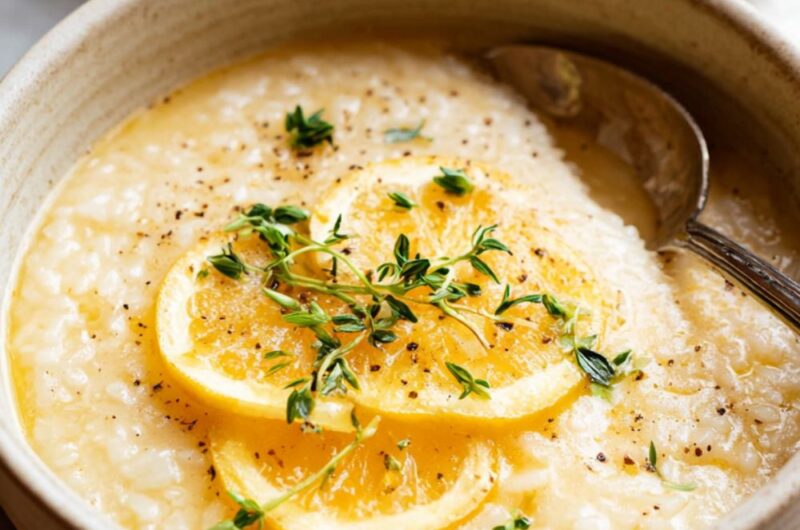 Crock Pot Lemon Rice Soup