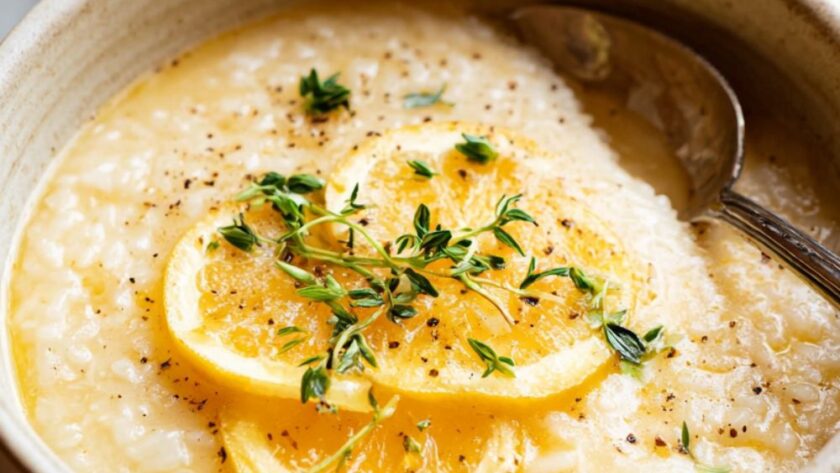 Crock Pot Lemon Rice Soup