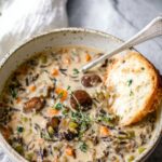 Crock Pot Mushroom Wild Rice Soup