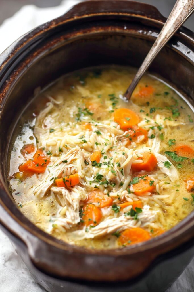 Crock Pot Orzo Soup