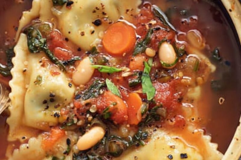 Crock Pot Ravioli Soup