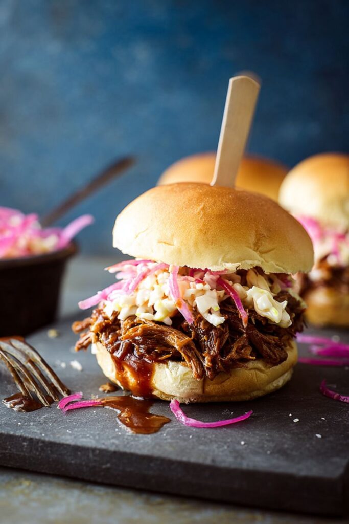 Crock Pot Shredded Beef Sliders