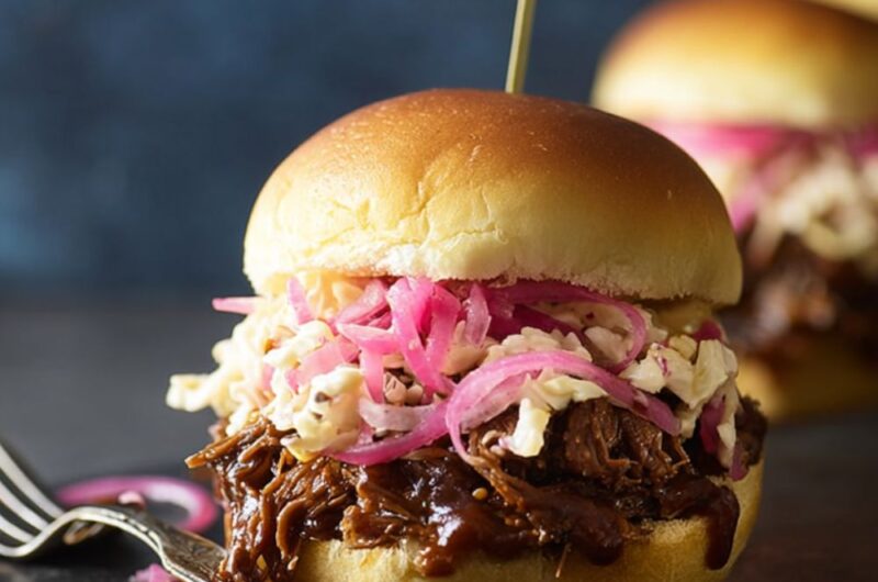 Crock Pot Shredded Beef Sliders