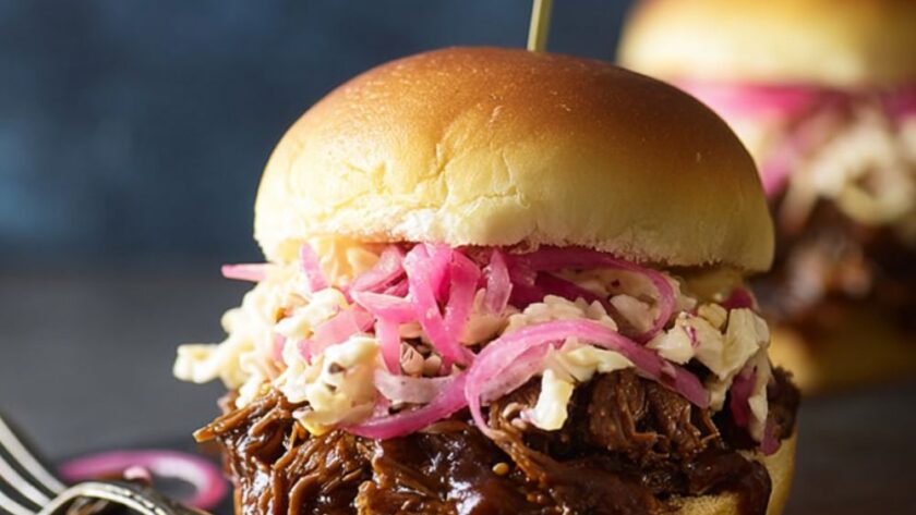 Crock Pot Shredded Beef Sliders