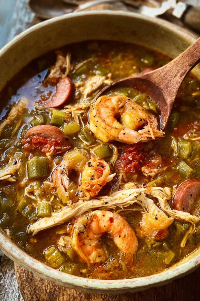 Crock Pot Shrimp Gumbo Soup