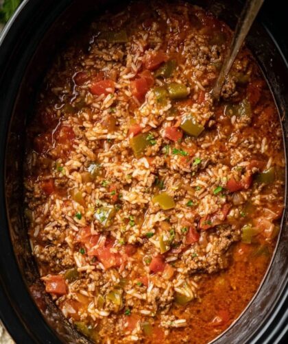 Crock Pot Stuffed Pepper Soup