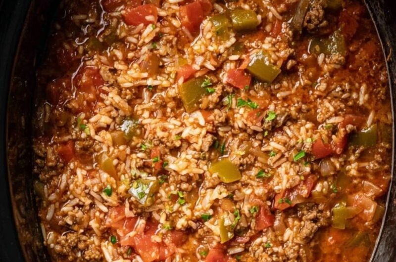 Crock Pot Stuffed Pepper Soup